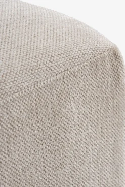 SKEJBYModule canapé SKEJBY méridienne/pouf tissu beige