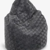 SNEKKERSTENPouf poire SNEKKERSTEN 60x90x60 gris