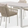 SONNERUP + GILJASONNERUP L215 table +4 GILJA chaises beige