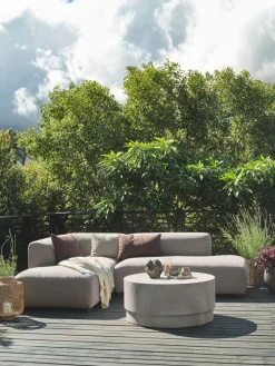 STORLIENTable lounge STORLIEN Ø90xH41 travertin