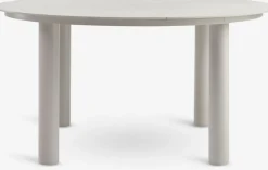 SURNADAL + STORDALENSURNADAL Ø150 table beige + 4 STORDALEN chaises naturel