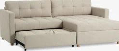 TEGLHUSECanapé convertible méridienne TEGLHUSE tissu beige