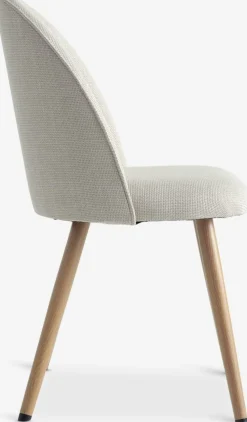THORUPChaise THORUP tissu beige/coloris chêne naturel