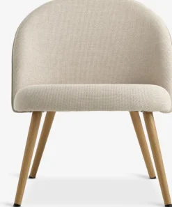 THORUPFauteuil THORUP tissu beige/coloris chêne