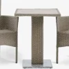 THY + AIDTTHY L60 table + 2 AIDT chaises naturel