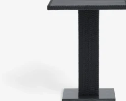 THY + GUDHJEMTHY L60 table + 2 GUDHJEM chaises noir