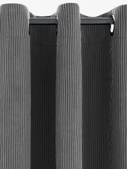 TOTAKRideau TOTAK 1x140x300 velours côtelé gris
