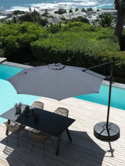 TRONDHEIMParasol déporté TRONDHEIM Ø300 gris