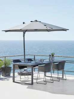 TRONDHEIMParasol déporté TRONDHEIM Ø300 gris