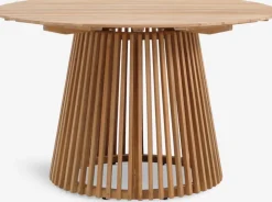 UDBYNEDER + TUERNEUDBYNEDER Ø120 table teck + 4 TUERNE chaises naturel
