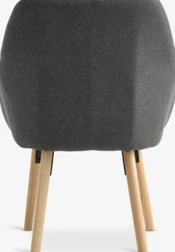 UDSBJERGFauteuil UDSBJERG tissu gris/chêne