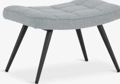 ULDUMRepose-pieds ULDUM tissu gris/noir