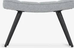 ULDUMRepose-pieds ULDUM tissu gris/noir