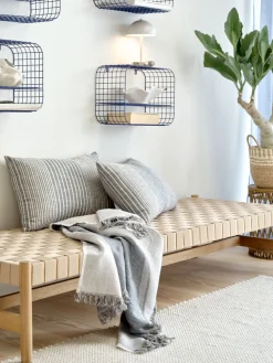 VADEHAVETBanquette VADEHAVET 189x67 tissu naturel/chêne naturel