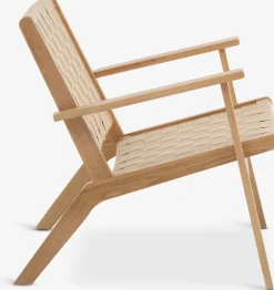 VADEHAVETFauteuil VADEHAVET tissu naturel/chêne