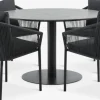 VAMDRUP + GILJAVAMDRUP Ø120 table + 4 GILJA chaises gris