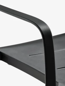 VAMDRUP + INGSTRUPVAMDRUP Ø120 table gris + 4 INGSTRUP chaises noir