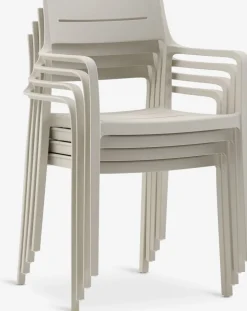VAMDRUP + INGSTRUPVAMDRUP Ø70 table + 2 INGSTRUP chaises beige