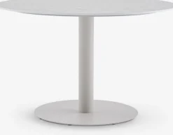 VAMDRUP + INGSTRUPVAMDRUP Ø120 table + 4 INGSTRUP chaises beige