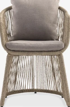 VAMDRUP + STORDALENVAMDRUP Ø120 table beige + 4 STORDALEN chaises naturel