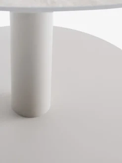 VAMDRUP + STORDALENVAMDRUP Ø120 table beige + 4 STORDALEN chaises naturel