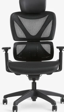 VARPELEVFauteuil de bureau VARPELEV maille noir/noir