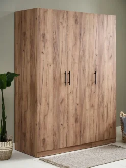 VIBYArmoire VIBY 150x200 3 portes coloris chêne naturel