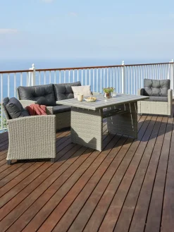 VISBYEnsemble lounge VISBY 4 personnes gris